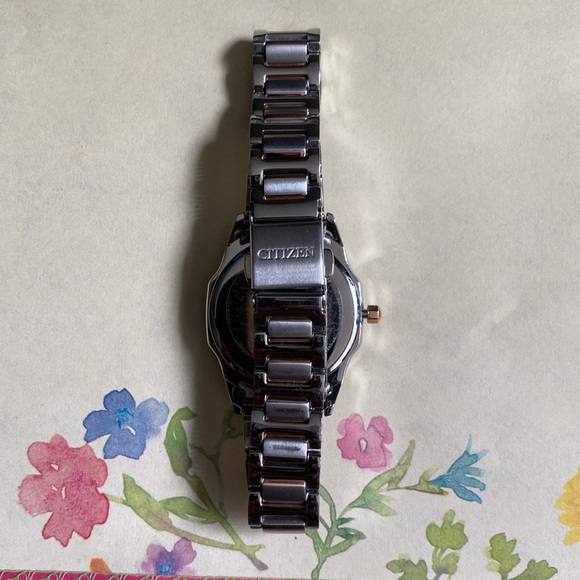 Beautiful Citizen Eco Drive E013-S121817 Diamond Dial Silver Men’s Dress Watch!! - Picture 6 of 14